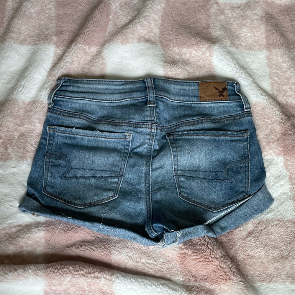 American Eagle High Rise Stretch Jean Shorts